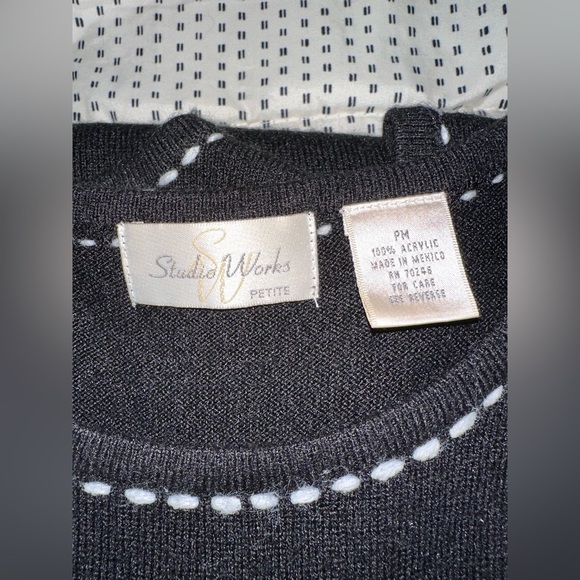 Studio Works Black Sleeveless Tank Top #1745 - Picture 7 of 9